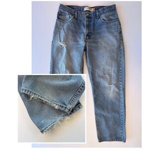 Vintage Levi’s 550 Men’s 34x30 Red Tab Relaxed Fit Tapered Leg Blue Jeans